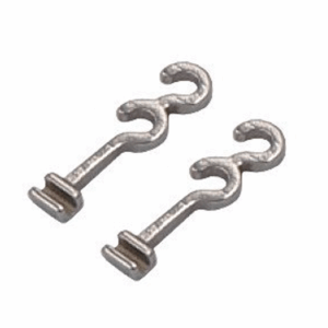 HOOK PARA CRIMPAR (LARGO CON 2 GANCHOS) 10MM (PAQX10)