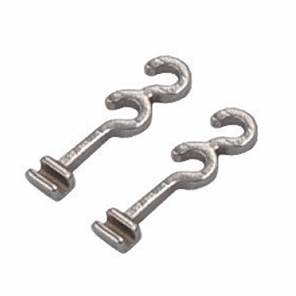 HOOK PARA CRIMPAR (LARGO CON 2 GANCHOS) 10MM (PAQX10)