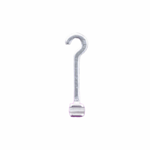 HOOK PARA CRIMPAR (LARGO CON GANCHO) 10MM (PAQX10)